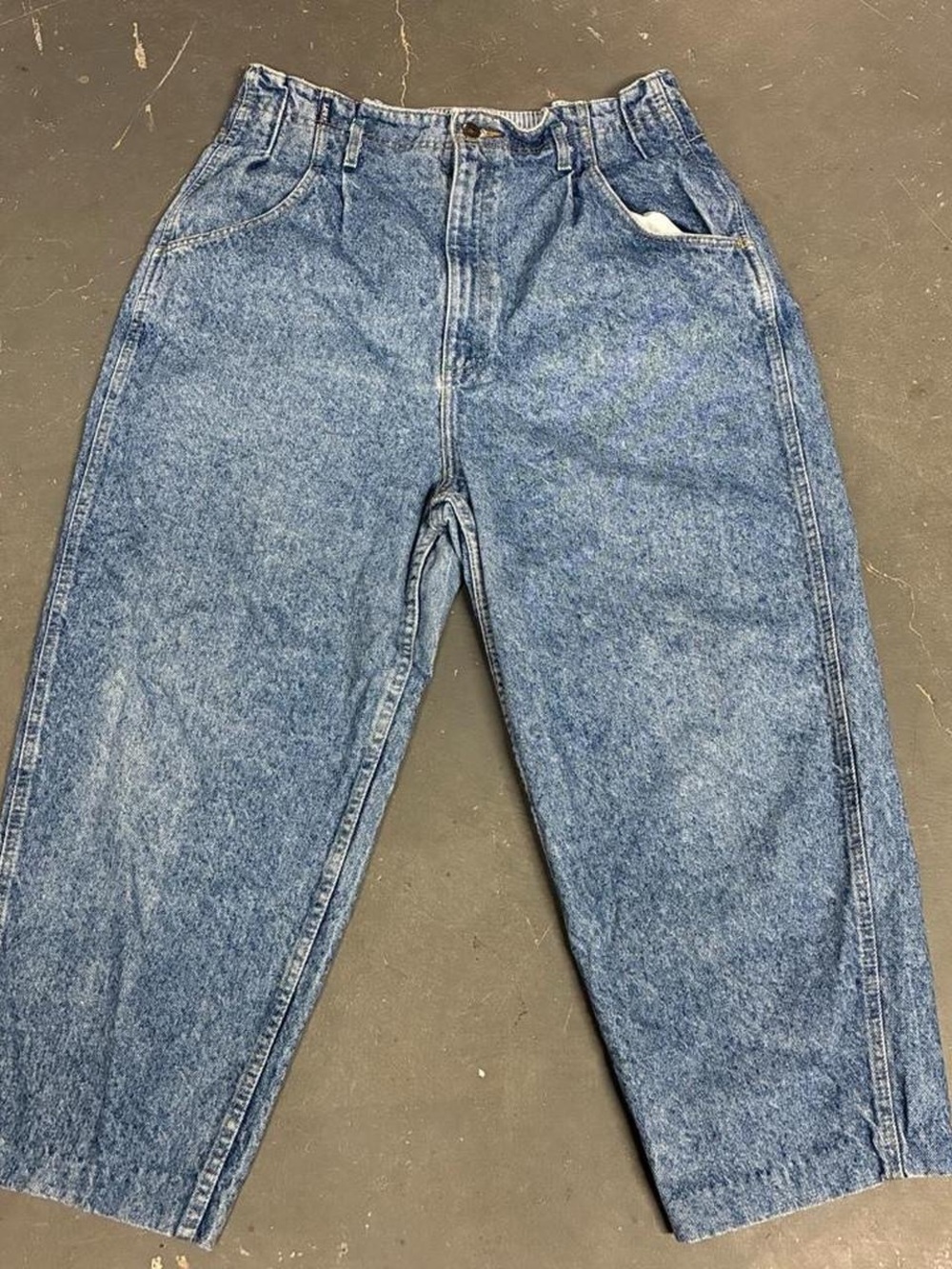 Vintage 90s Lee women’s high waisted barrel blue denim jeans size 16 medium